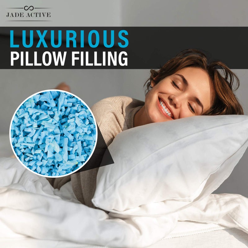 Jade Active Bean Bag Filler Foam - Premium 5 LBS Shredded Memory Foam for Pillows, Dog Beds, and Cushions - Soft and Versatile Stuffing - Image 4